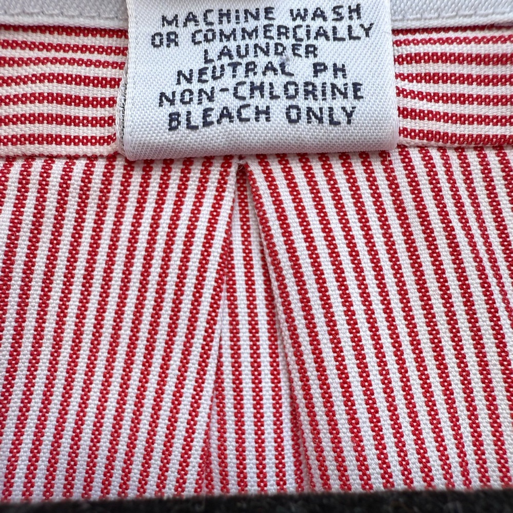Brooks Brothers Red & White Pin Stripe Casual Button Down Shirt Size 19-35 (2XL) - Picture 4 of 15